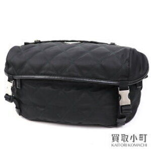 Prada Tessuto Impuntu Messenger Bag Quilted Triangle Logo Crossbody Shoulder